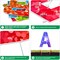 18Pcs Happy Birthday Yard Signs with Stakes, Flordeluna 16” Large Size Birthday Lawn Sign, Happy Birthday Sign Personalized Age, Balloon, Balloonstrips, Outdoor Birthday Decoration, Durable, Reusable